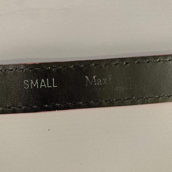 MAX MARA Waist Size S Pink Textured Ostrich Leather Belt main image 7
